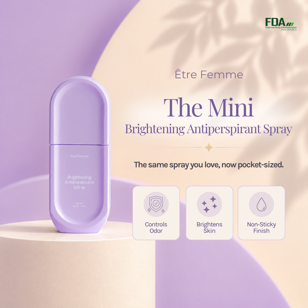 Etre Femme - The Mini Brightening Antiperspirant Spray 50ml